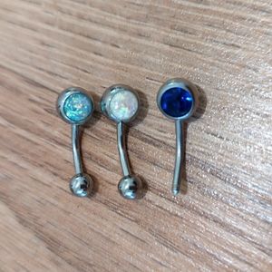 Opal & Gem Naval Piercings